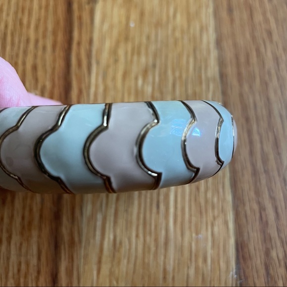 J.Crew Gold Plated Enamel Statement Bracelet - Picture 3 of 4